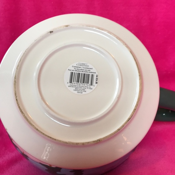 Oversized holiday Christmas Ceramic Candy Cup/Bowl - Picture 8 of 10